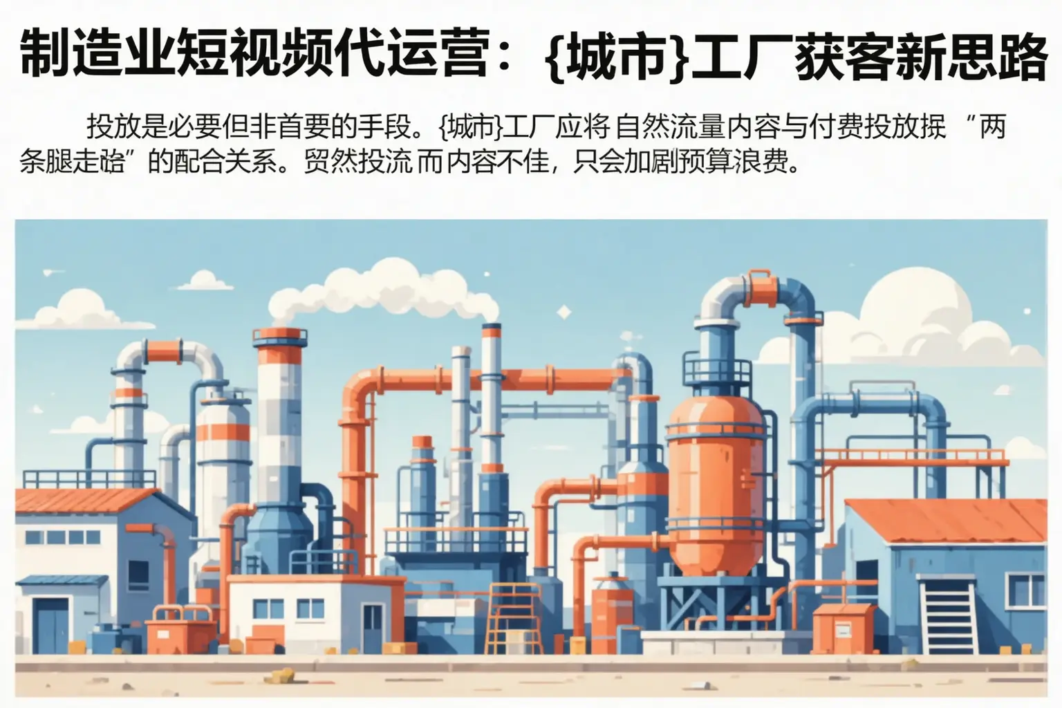制造业短视频代运营:仙游工厂获客新思路